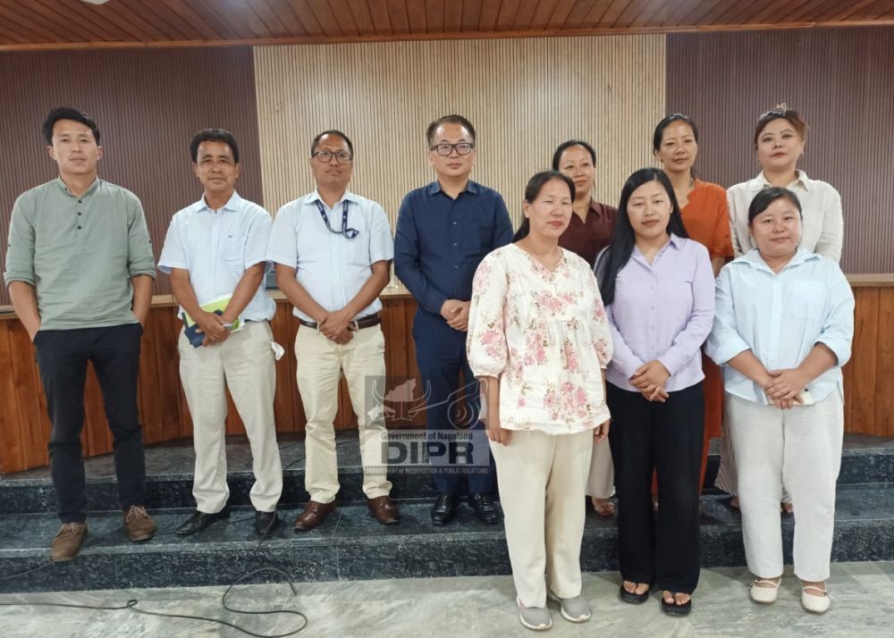 DC Peren, Hiazu Meru with other officials during the District Task Force Immunisation meeting held at DC’s Conference Hall, Peren on June 23. (DIPR Photo)